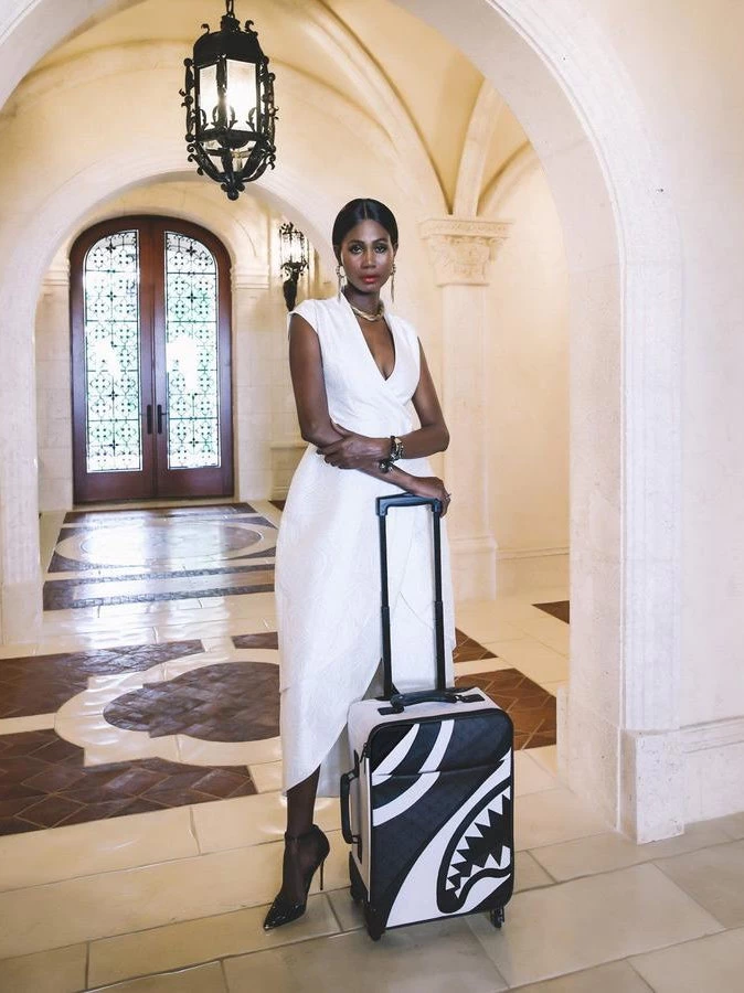 Sprayground V.V.I.P. Cut & Sew Vegan Leather Carry-On Luggage - Image 6