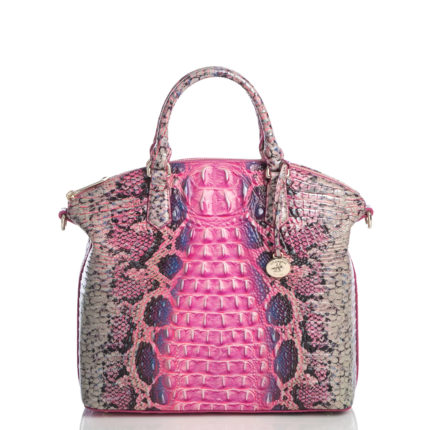 Large Duxbury Satchel Pink Cobra Ombre Melbourne