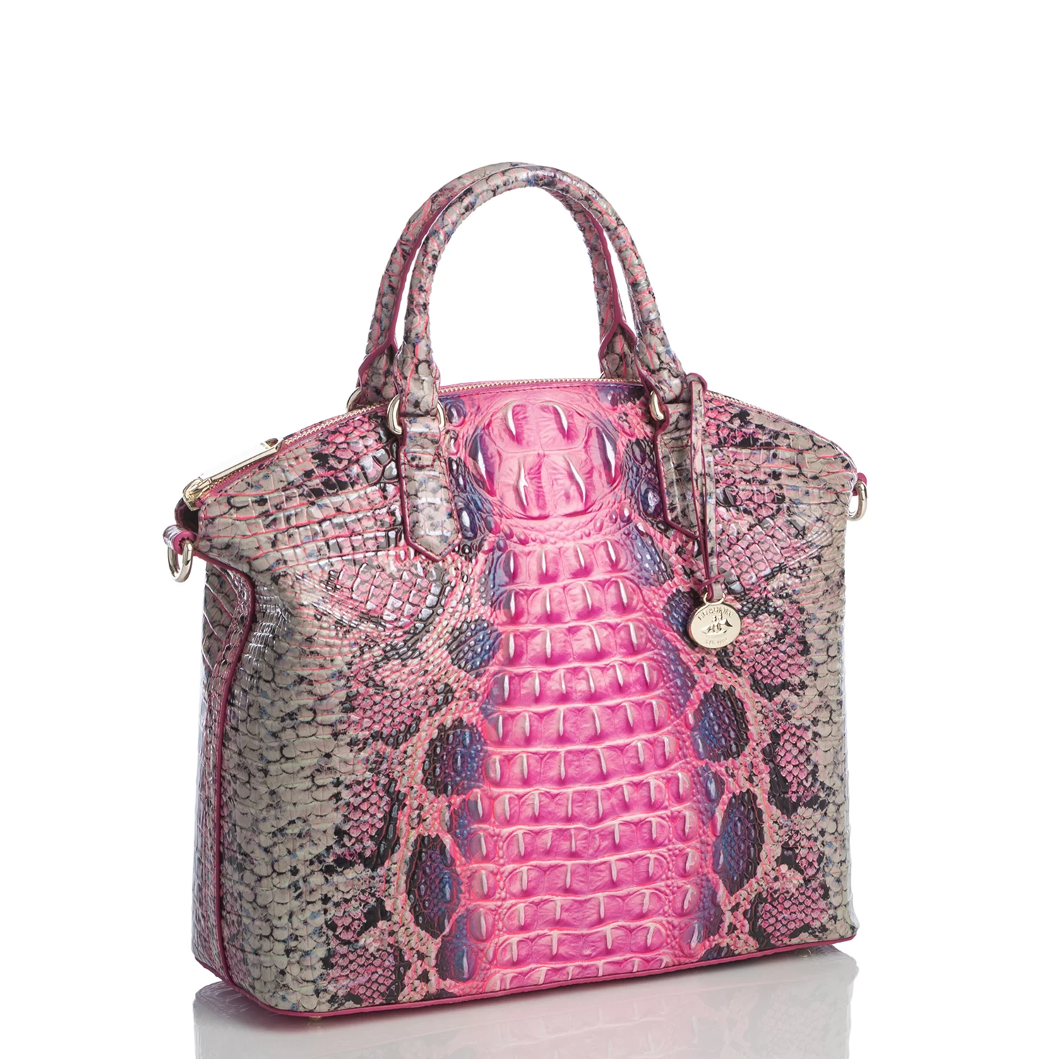 Large Duxbury Satchel Pink Cobra Ombre Melbourne - Image 2
