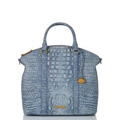 Large Duxbury Satchel Light Denim Tetra